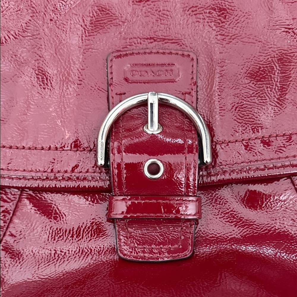 Coach Burgundy Crossbody Bag - Picture 2 of 10